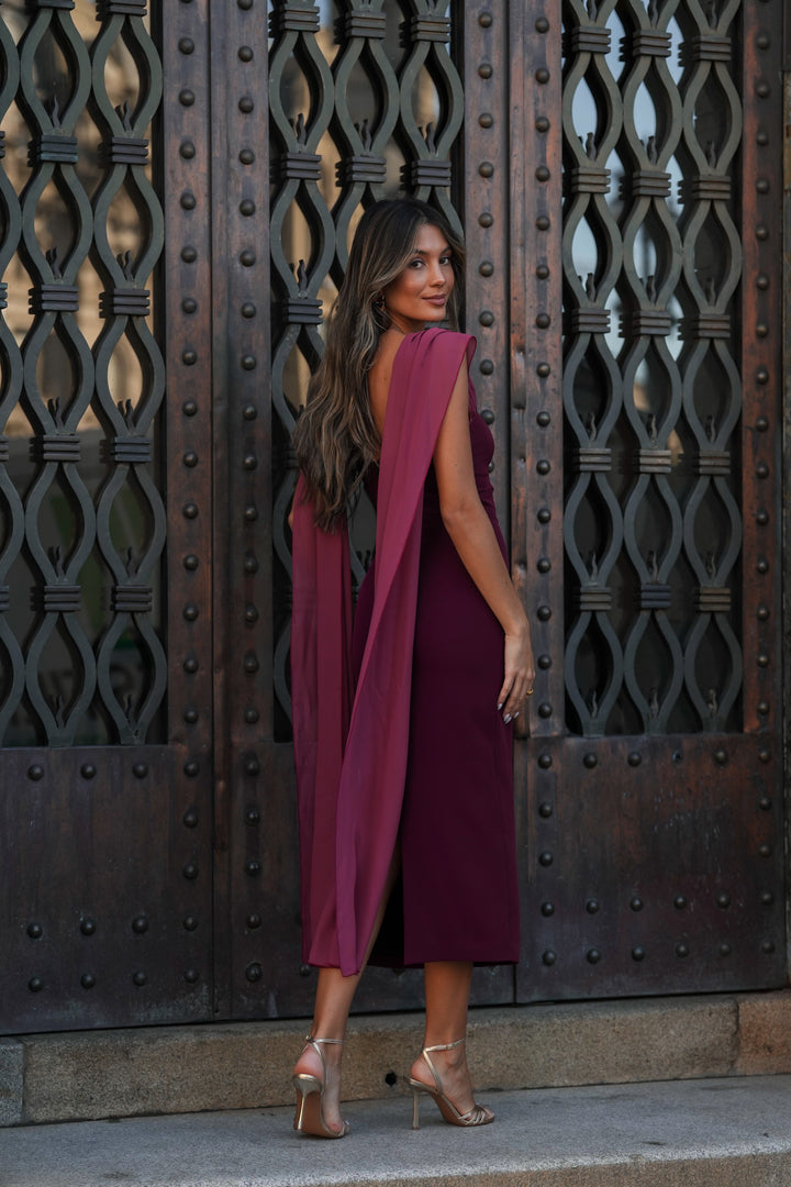 VESTIDO NICOLE GRANATE