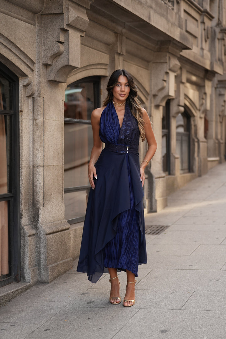 NAVY RIAD DRESS