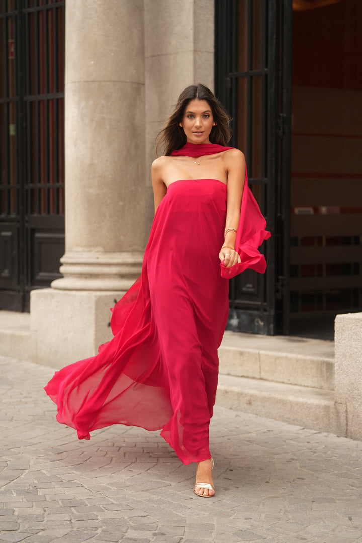 VESTIDO CATANIA ROJO
