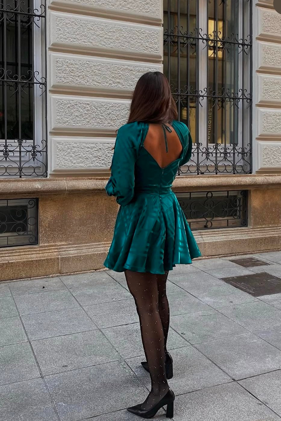 VESTIDO JACQUARD VUELO