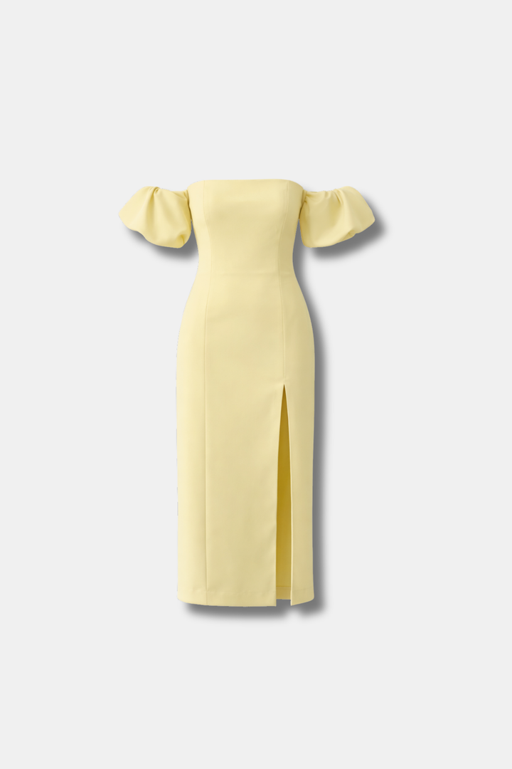 VESTIDO ESMERALDA AMARELO