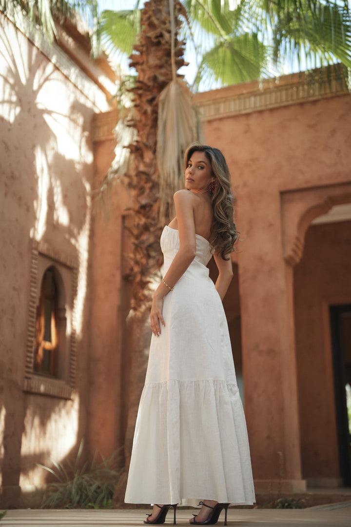 VESTIDO PORTOFINO LINHO BRANCO