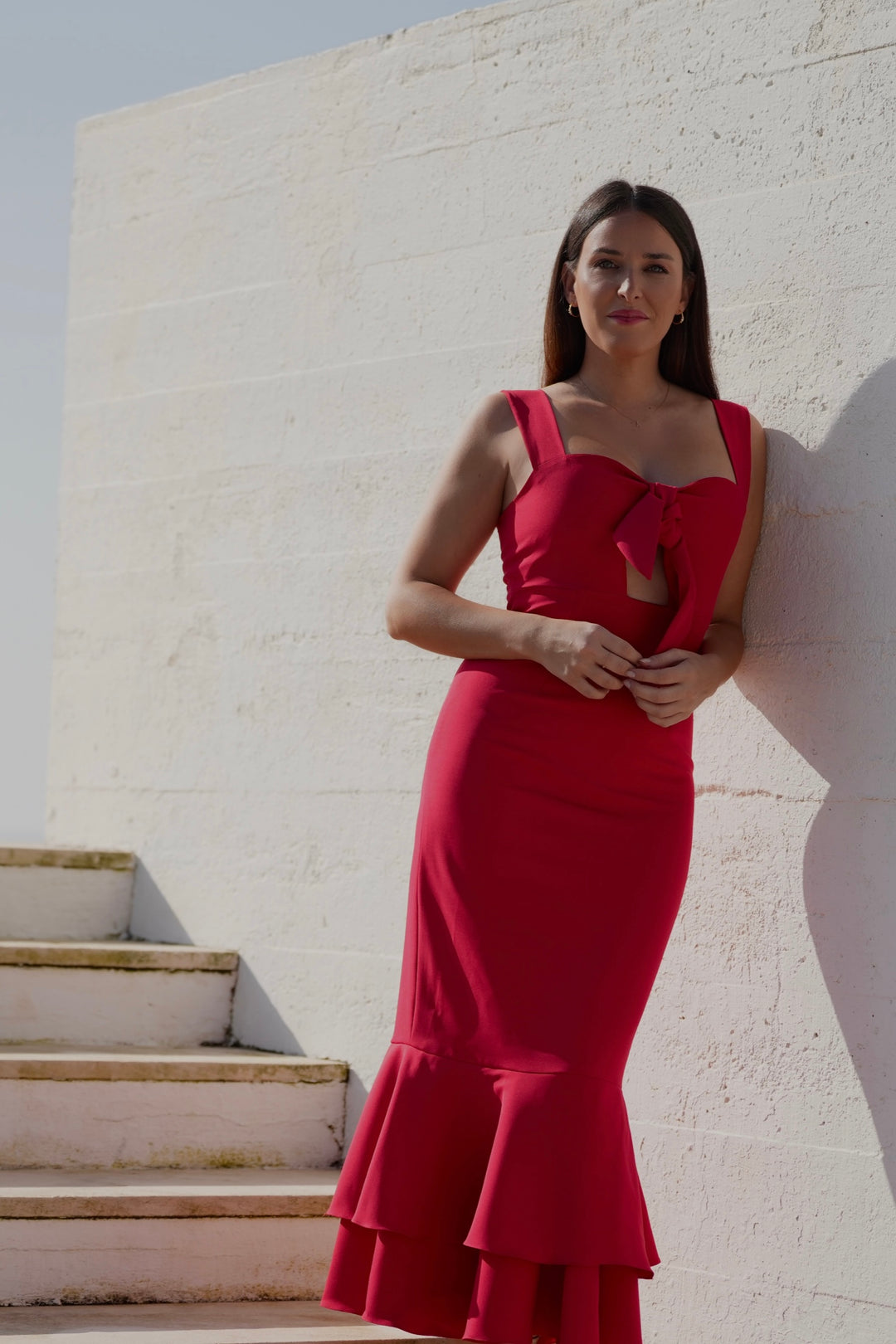 VESTIDO AZAHAR ROJO