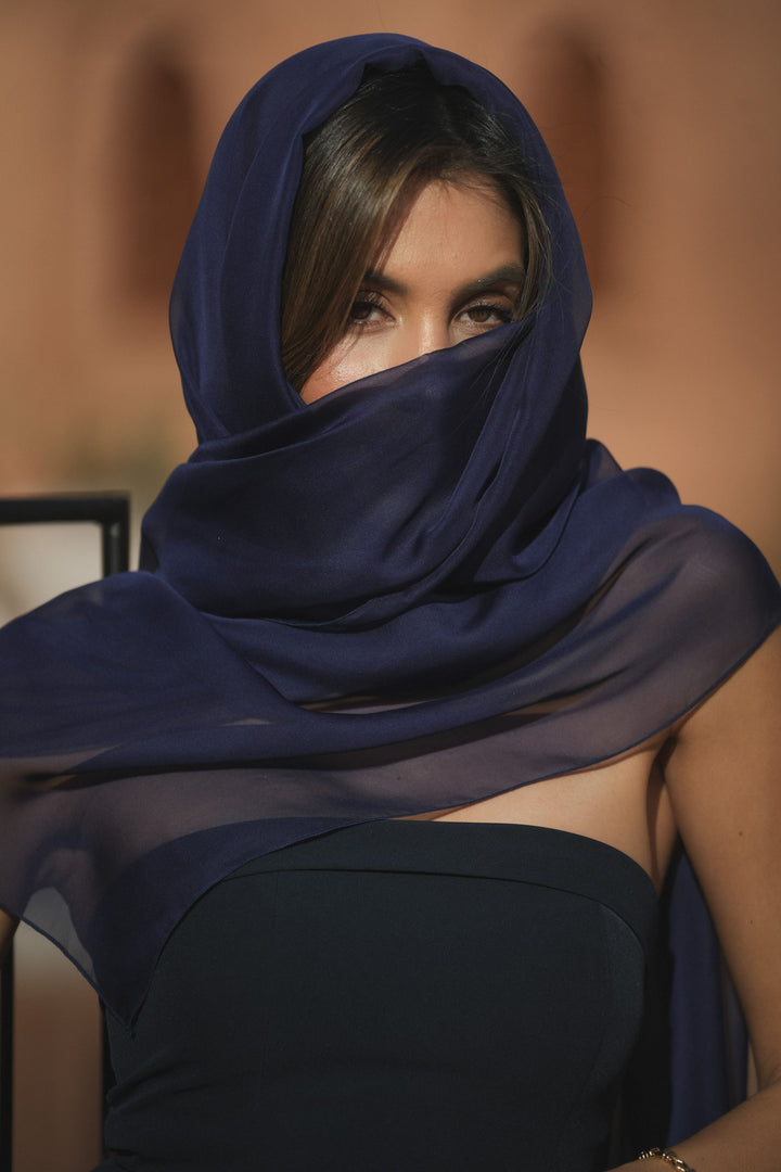 NAVY CAPRI DRESS