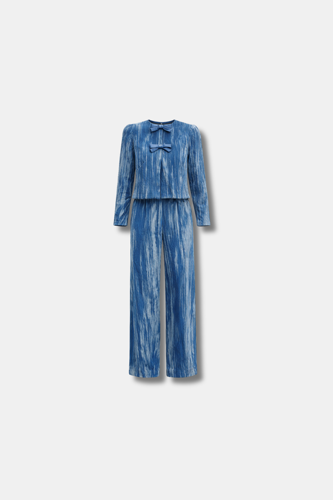 OLIVIA BLUE VELVET SET