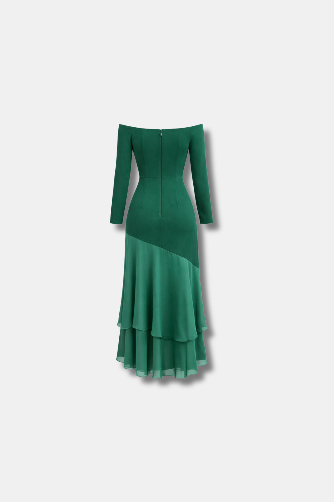 FIONA LONG SLEEVE GREEN DRESS
