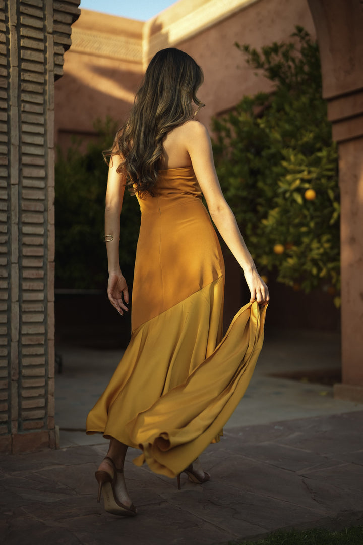 FIONA MUSTARD DRESS
