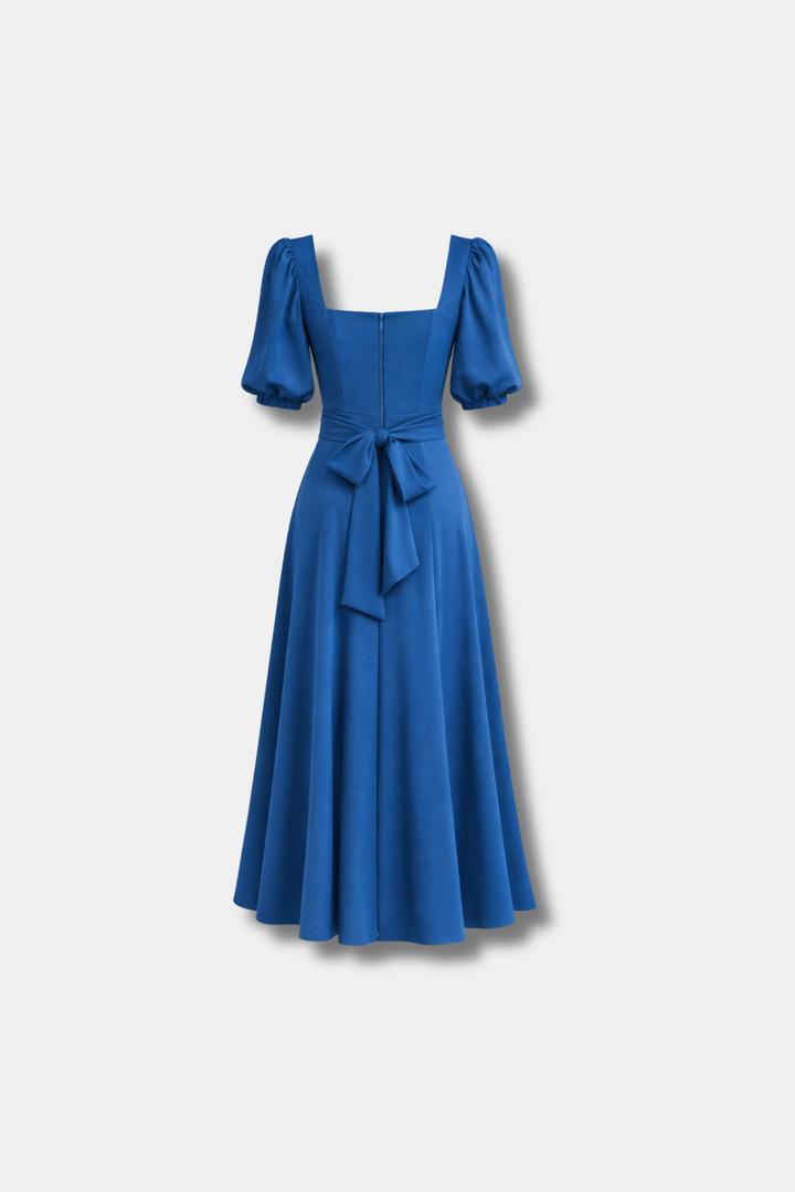 VESTIDO CAMILLE AZUL PETRÓLEO