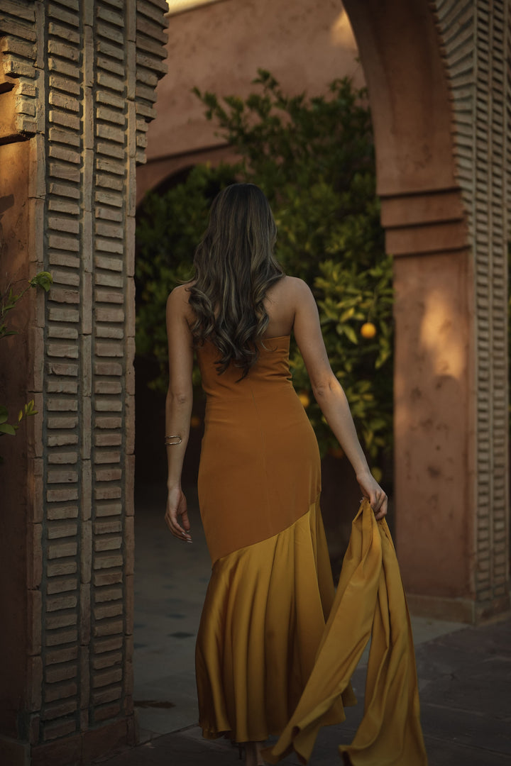 FIONA MUSTARD DRESS
