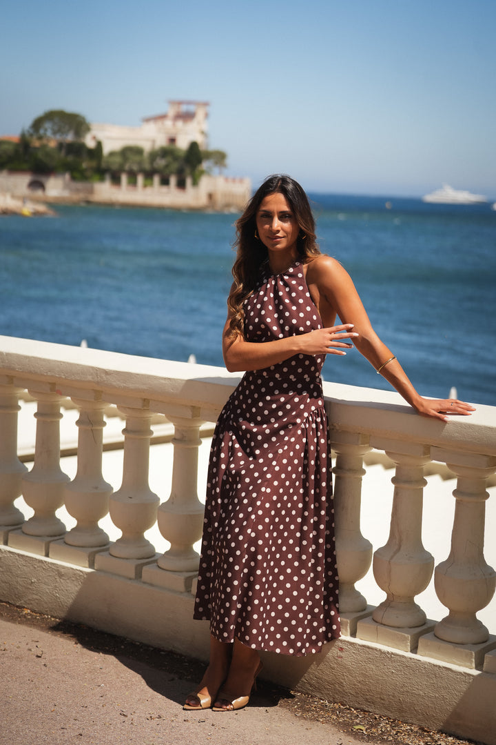 ROBE AZALÉE À POIS