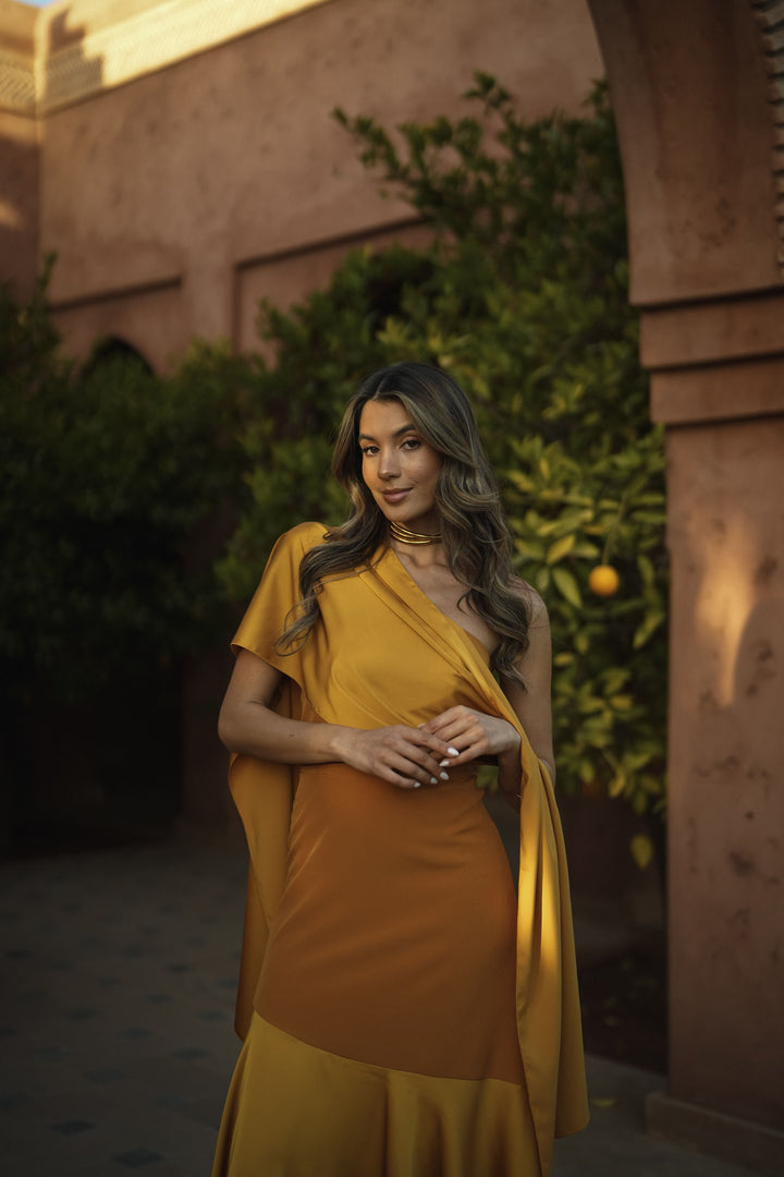 FIONA MUSTARD DRESS