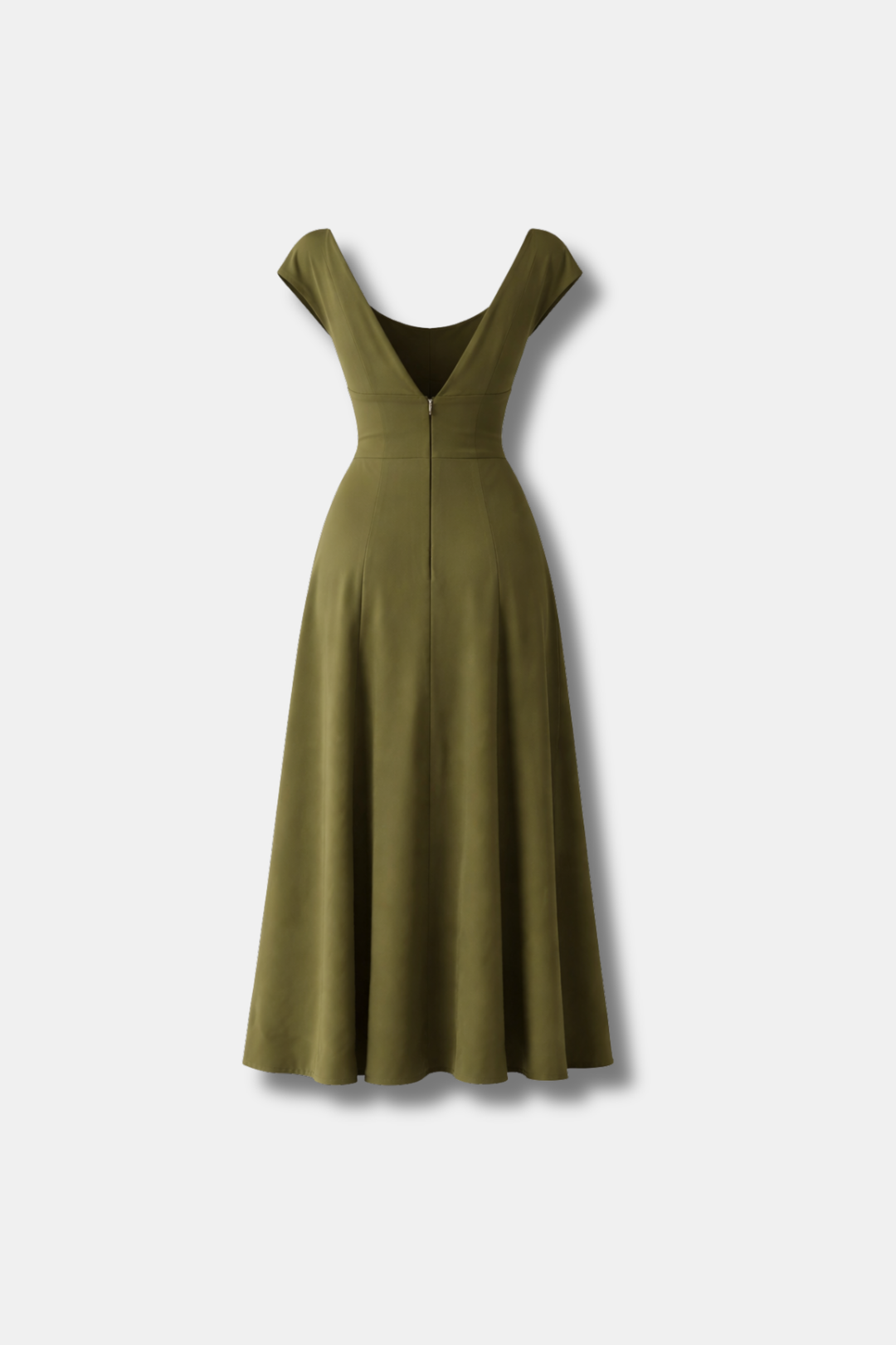 ROBE GENOVEVA VERT KAKI 