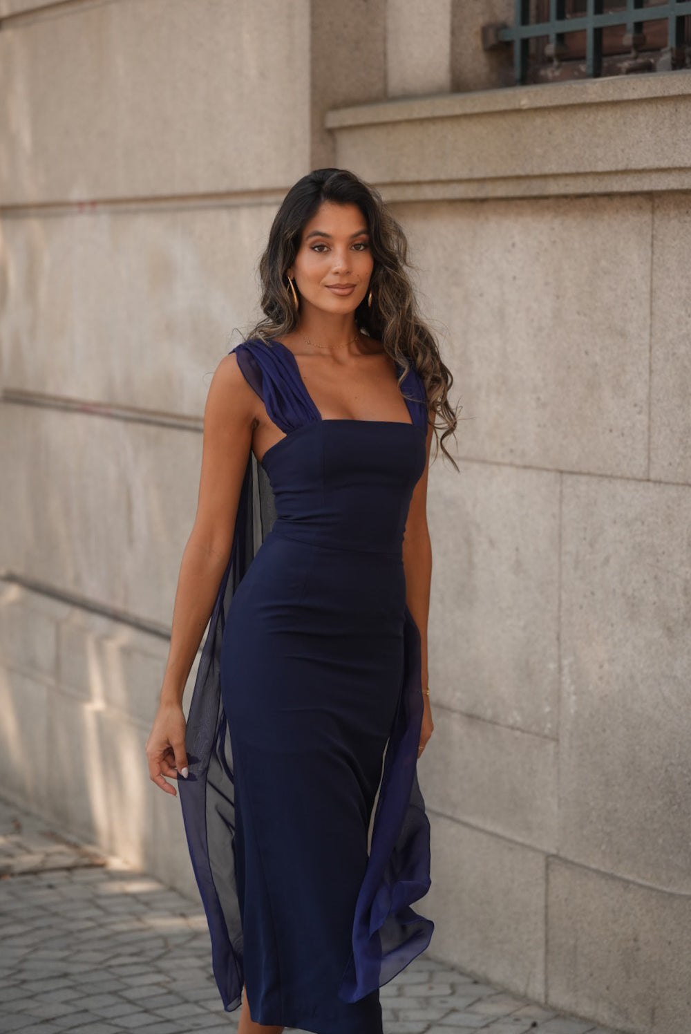 VESTIDO NICOLE AZUL MARINO