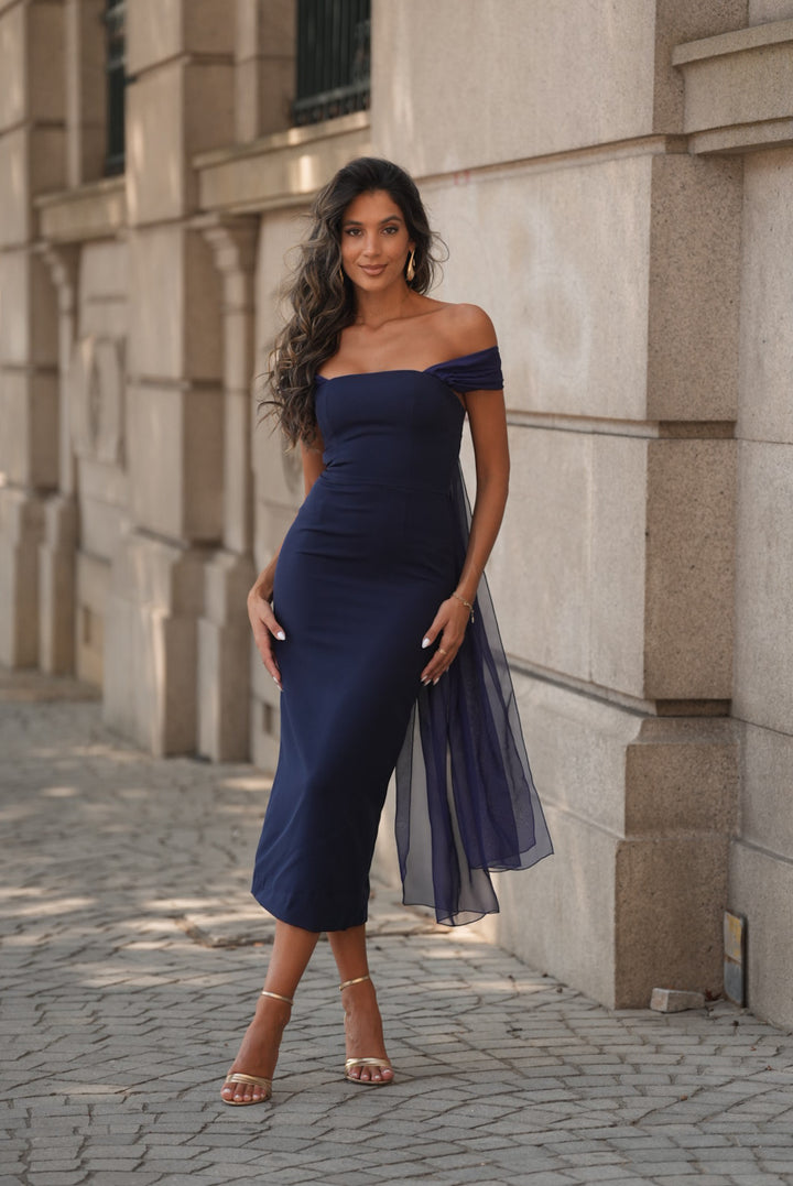 VESTIDO NICOLE AZUL MARINO