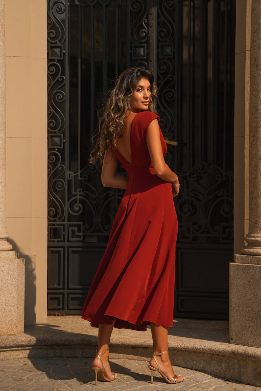 VESTIDO GENOVEVA TEJA