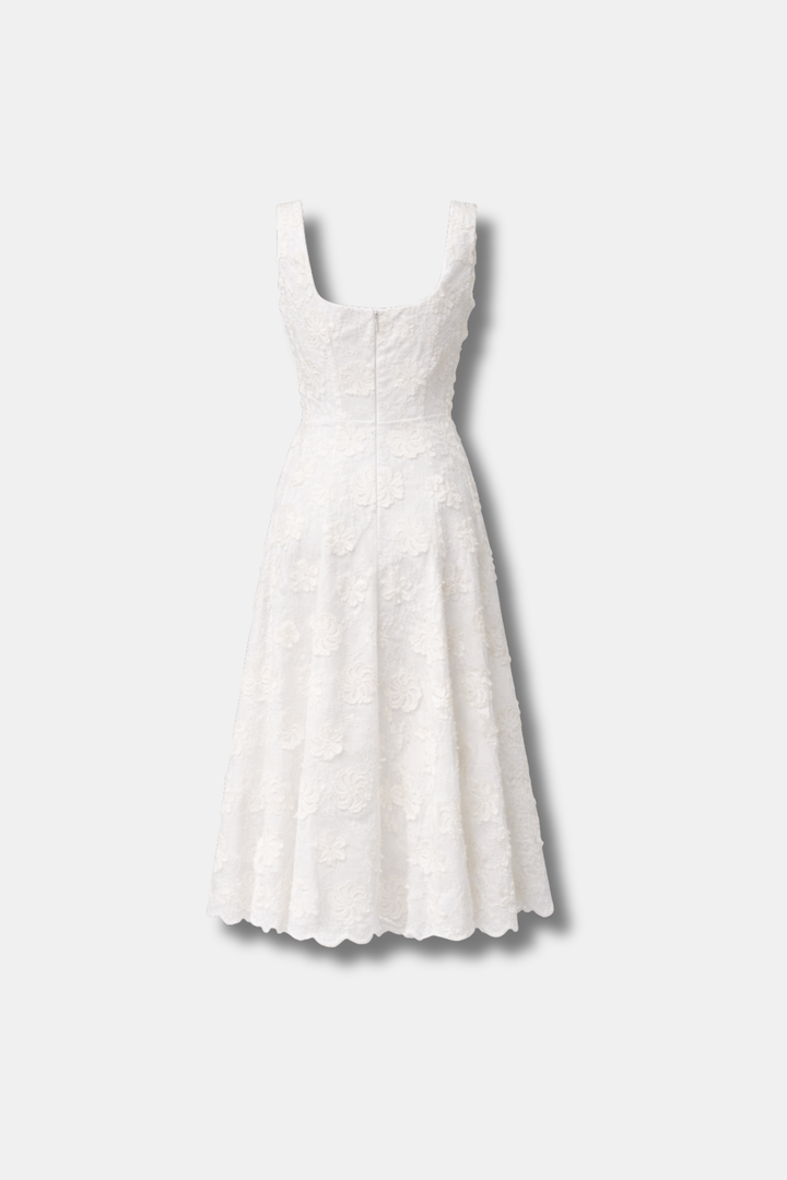 VESTIDO FLORA BLANCO