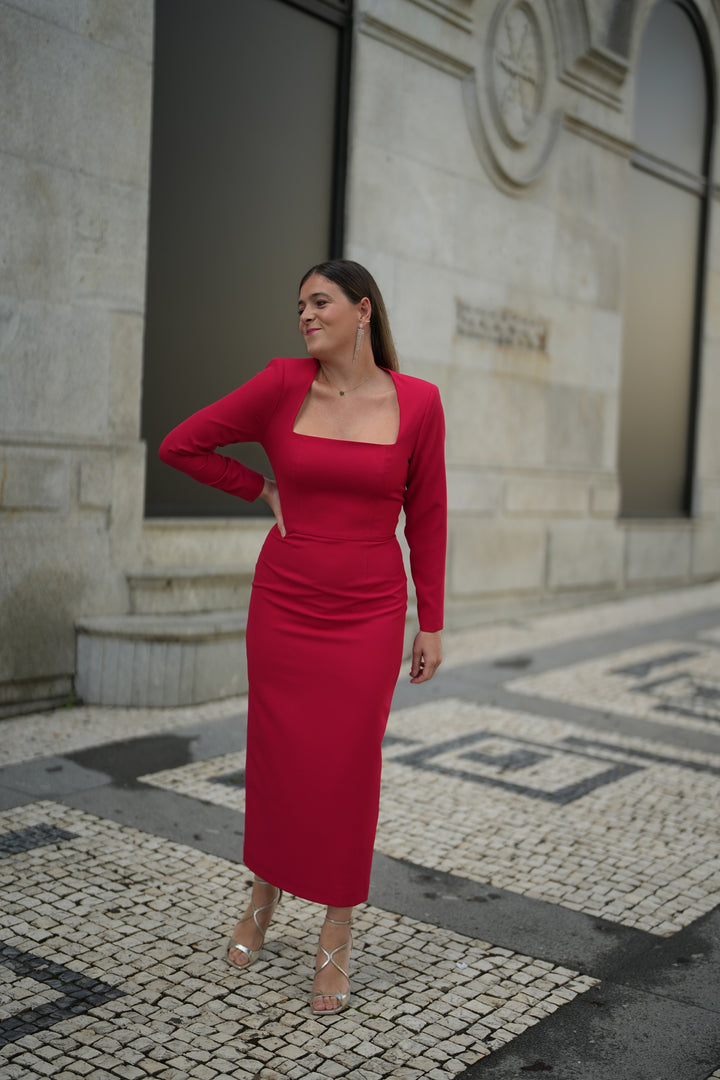 ROBE SELINA ROUGE