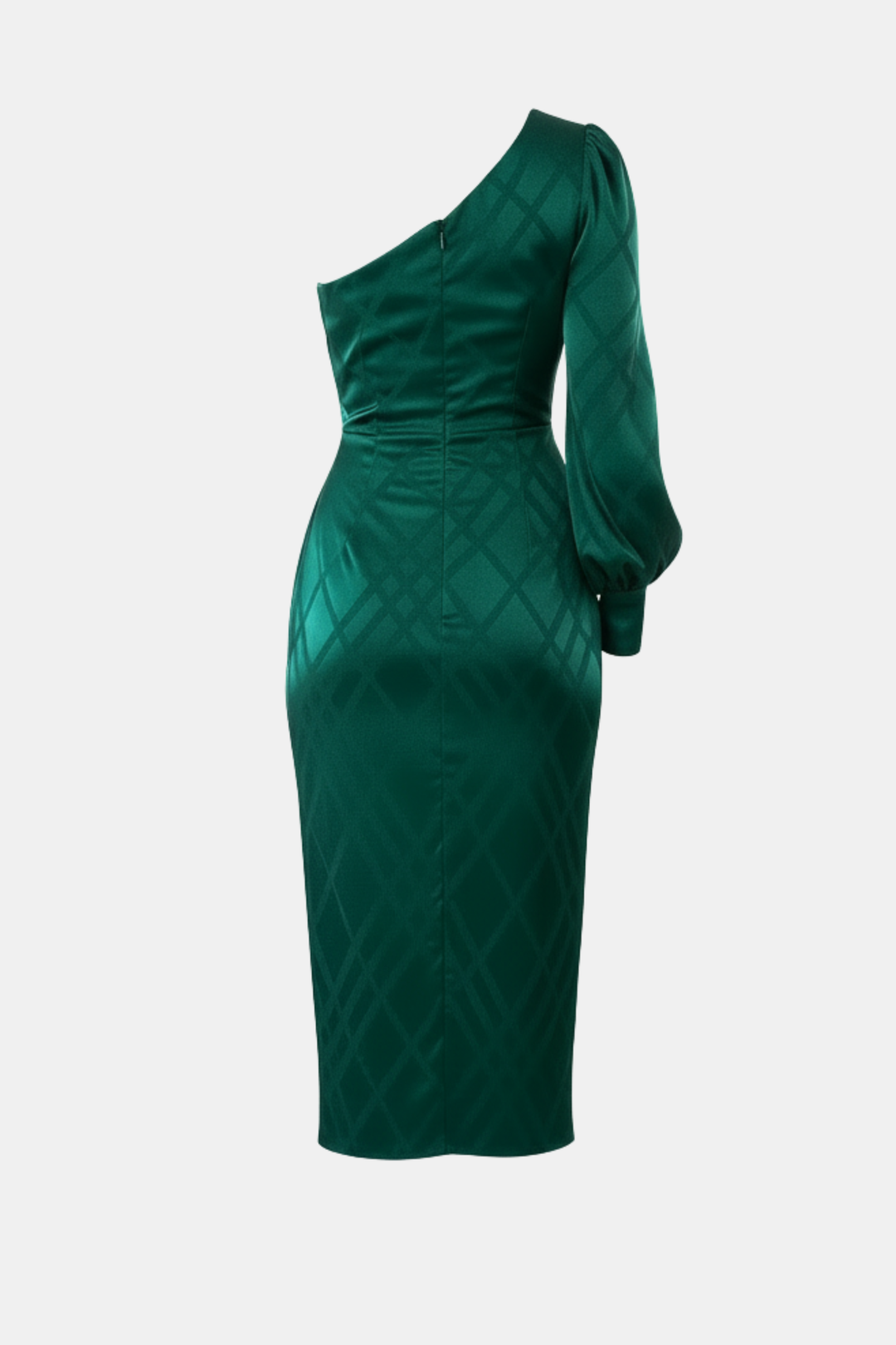 ROBE JACQUARD ASYMÉTRIQUE