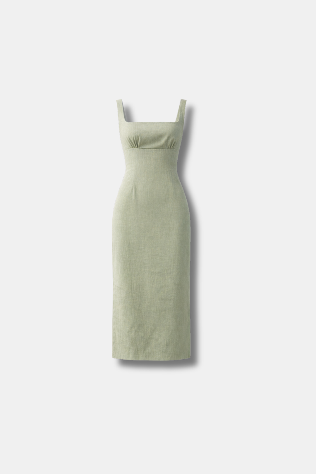 JOSEFINE GREEN LINEN DRESS