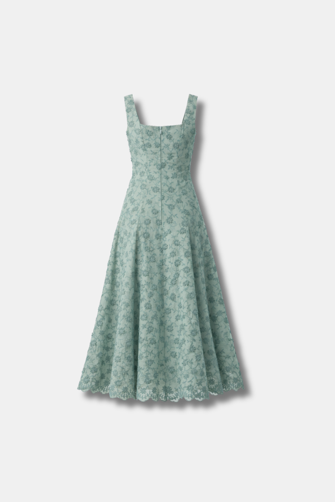 VESTIDO FLORA VERDE AGUA