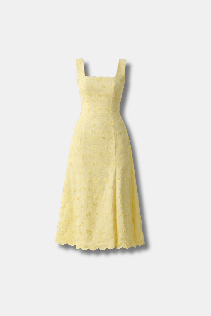 ROBE FLORA JAUNE