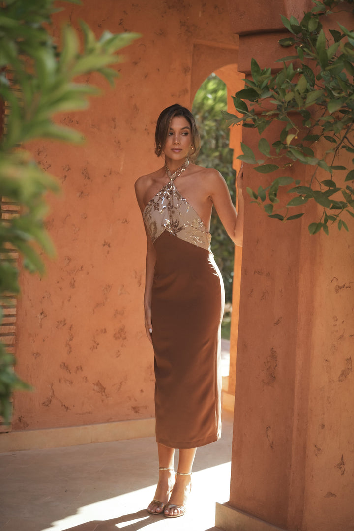 ROBE CLARA MARRON