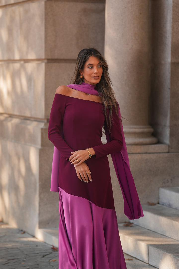 FIONA NAVY BLUE LONG DRESS