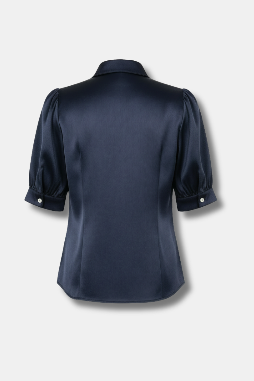 CHEMISE EN SATIN BLEU