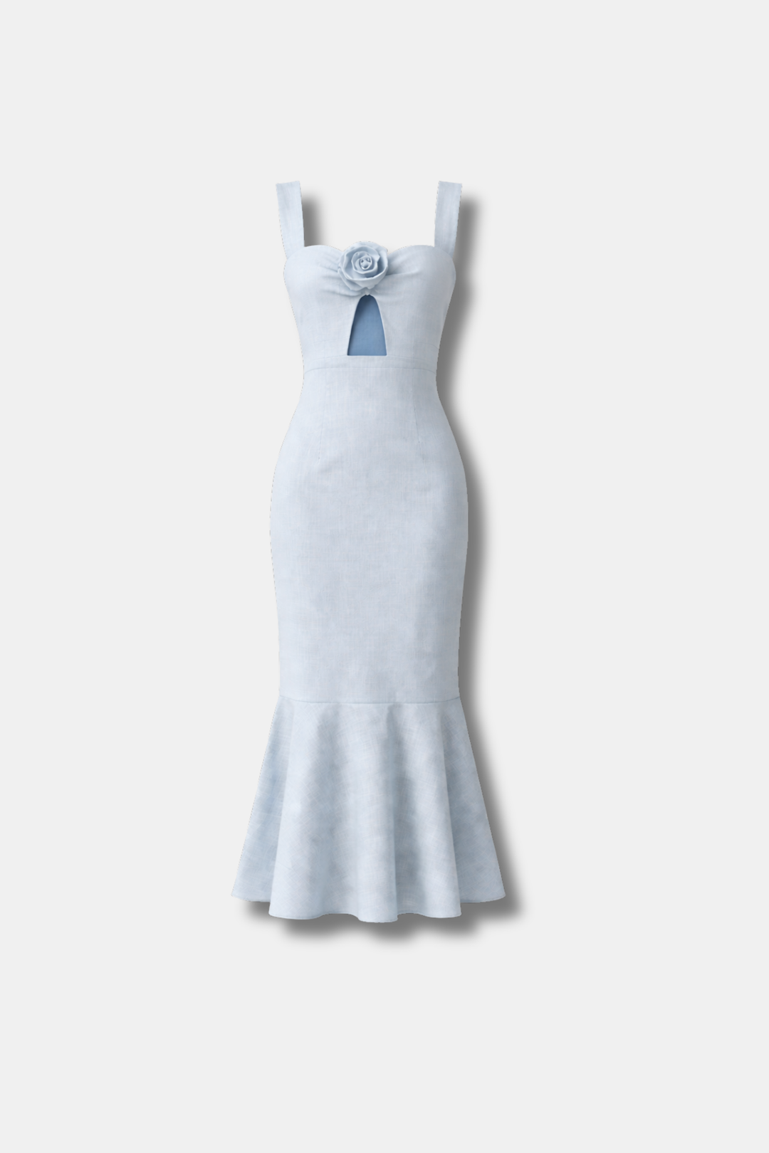 VESTIDO AZAHAR LINO AZUL