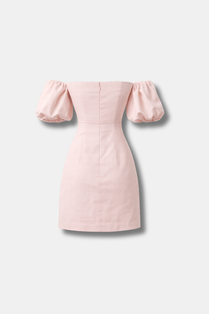 SHORT PINK EMERALD DRESS