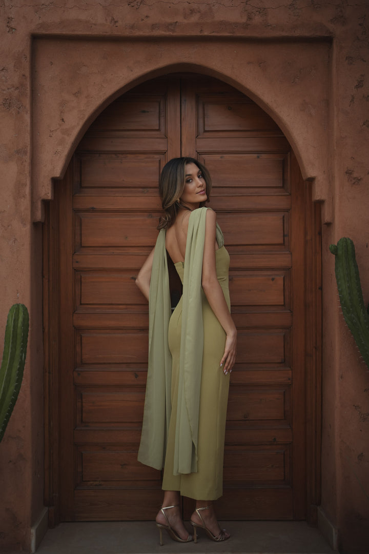 VESTIDO NICOLE VERDE CLARO