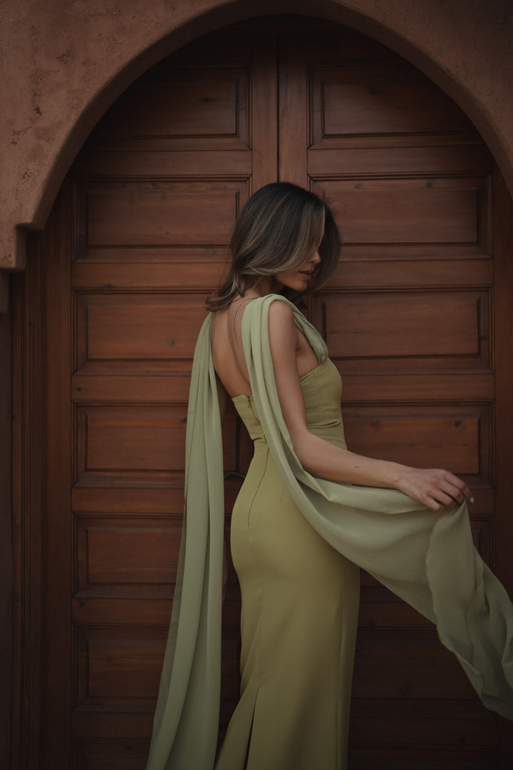 VESTIDO NICOLE VERDE CLARO
