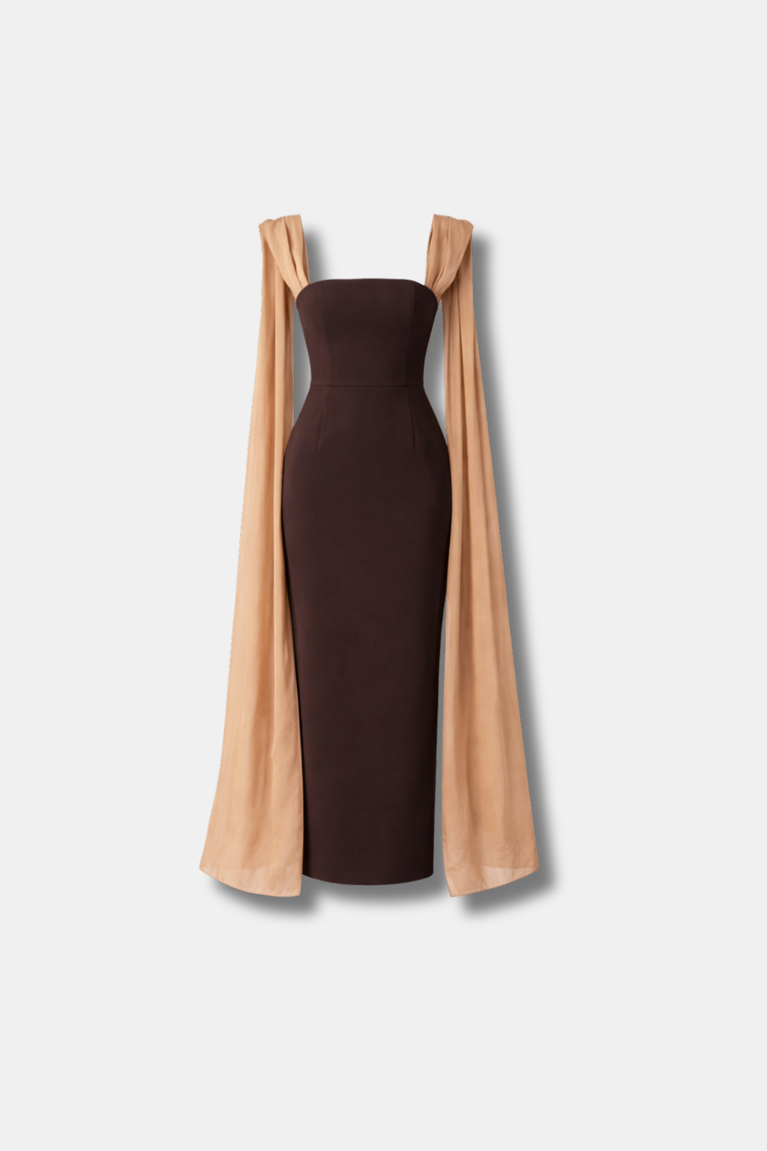 VESTIDO NICOLE MARRÓN CHOCOLATE