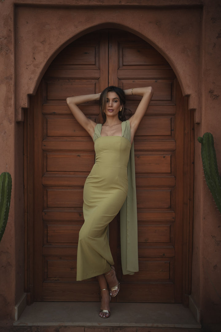 VESTIDO NICOLE VERDE CLARO
