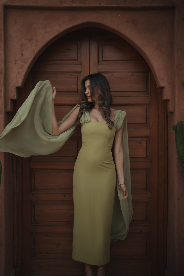 VESTIDO NICOLE VERDE CLARO