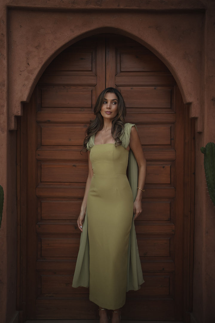 VESTIDO NICOLE VERDE CLARO