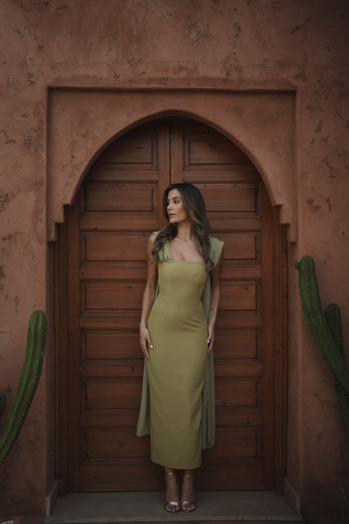 VESTIDO NICOLE VERDE CLARO