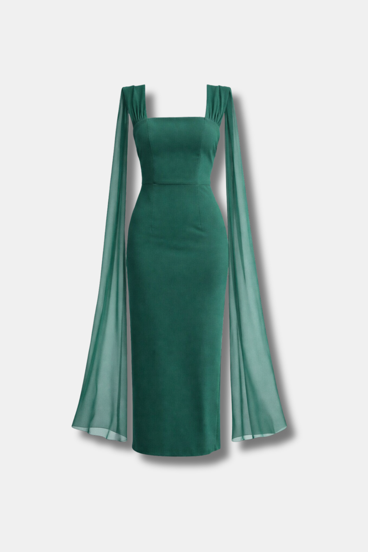 VESTIDO NICOLE VERDE OSCURO