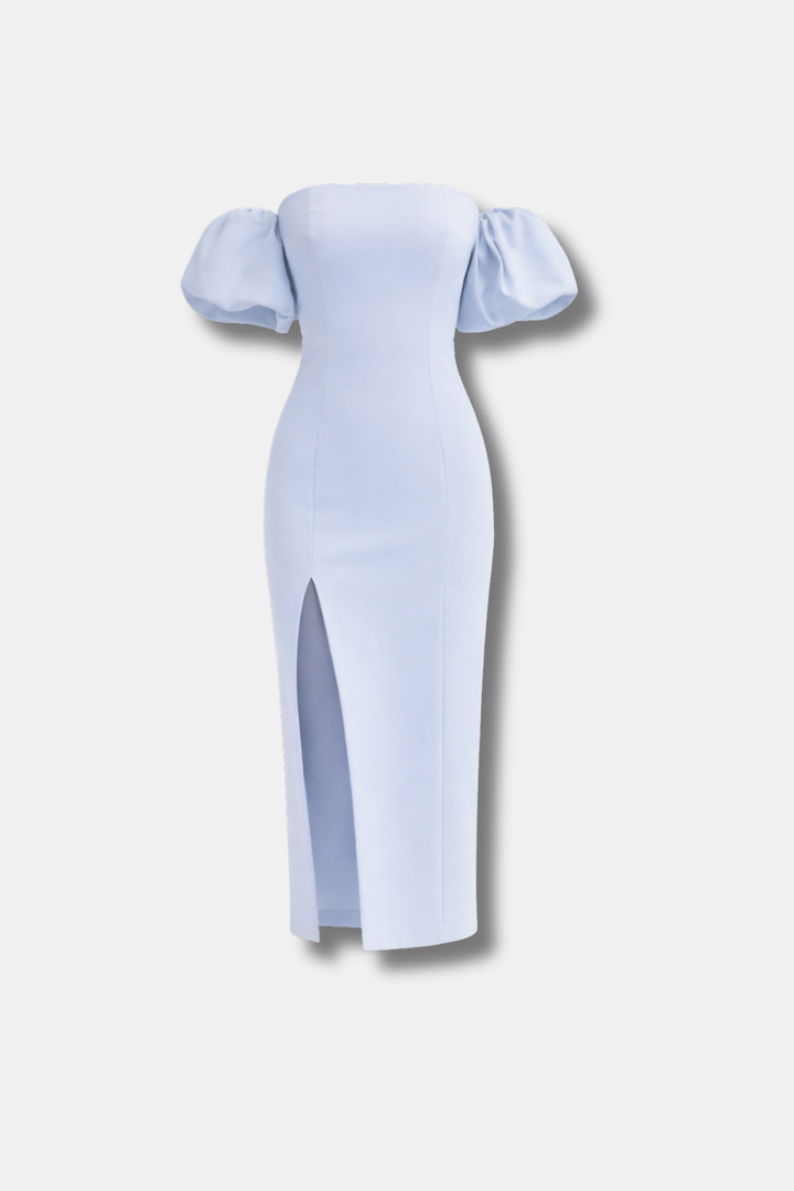 LIGHT BLUE EMERALD DRESS