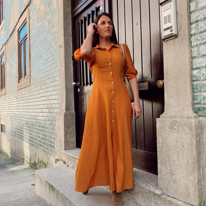 VESTIDO CAMISERO CUADROS