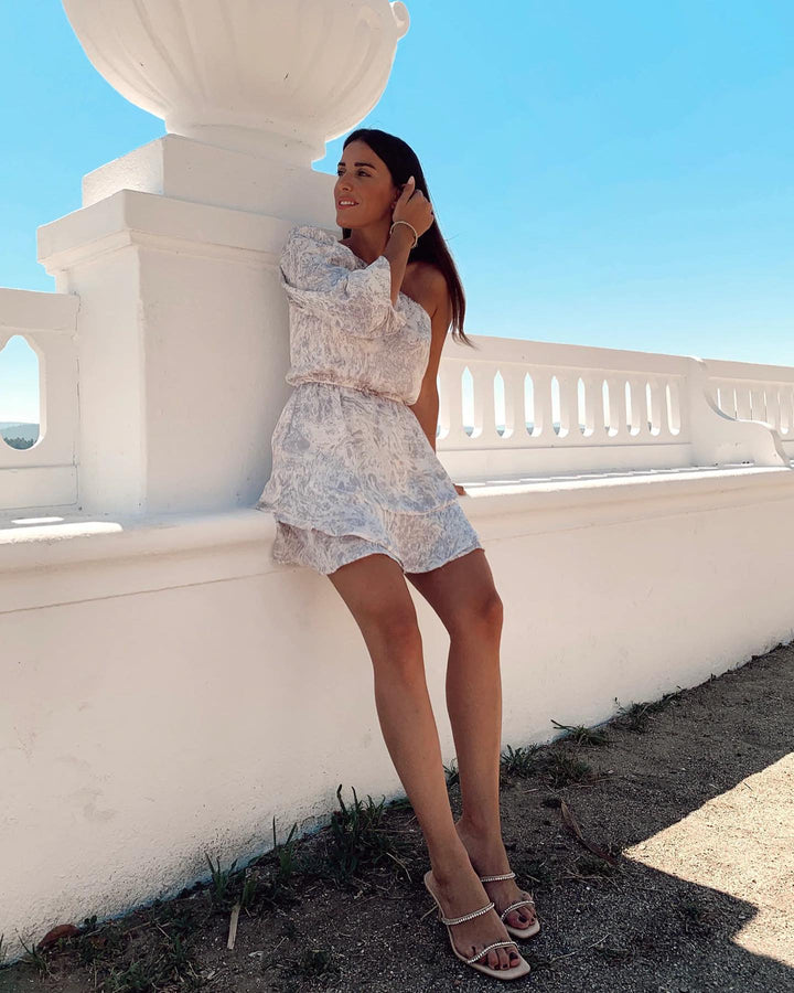 VESTIDO ASIMÉTRICO CORTO