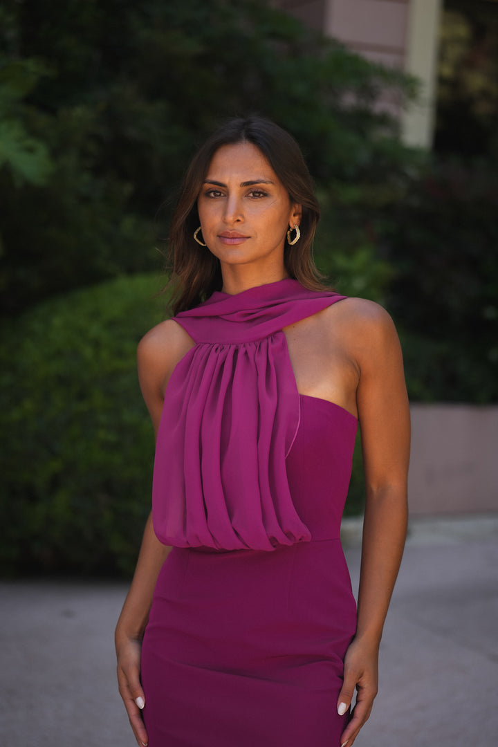 ROBE MANUELA MAGENTA