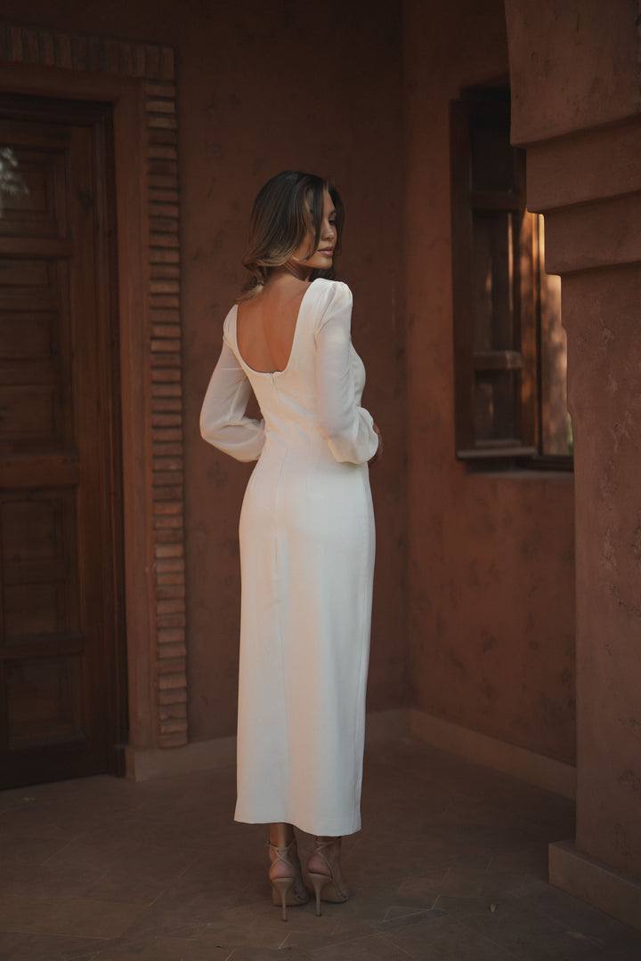 VESTIDO CELINE BEGE