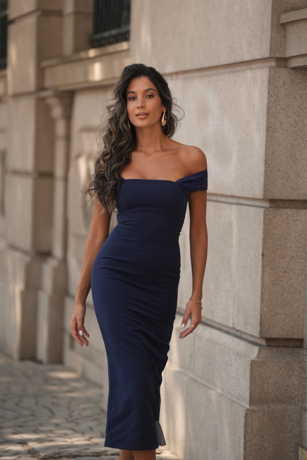 VESTIDO NICOLE AZUL MARINO