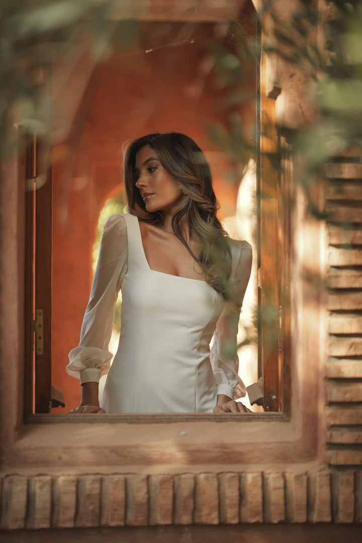 VESTIDO CELINE BEGE