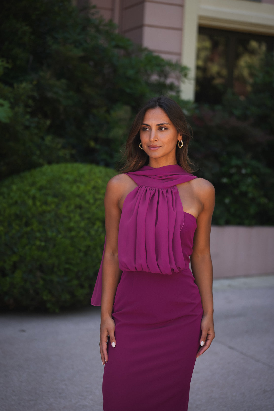 ROBE MANUELA MAGENTA