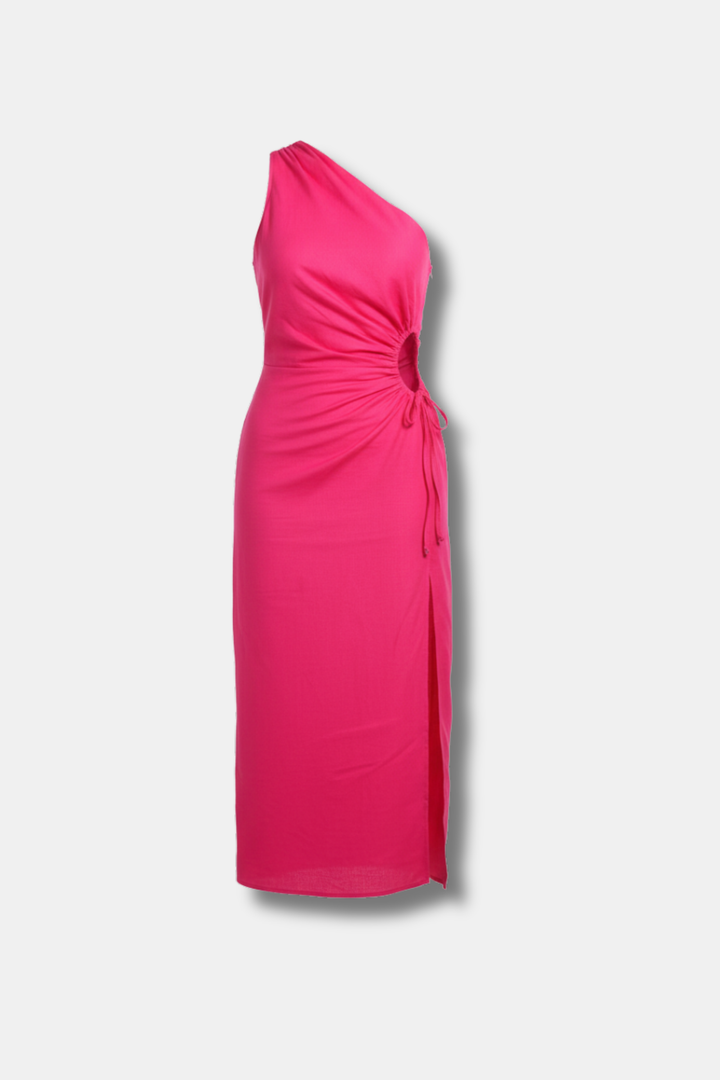 ROBE MELBOURNE EN LIN ROSE 