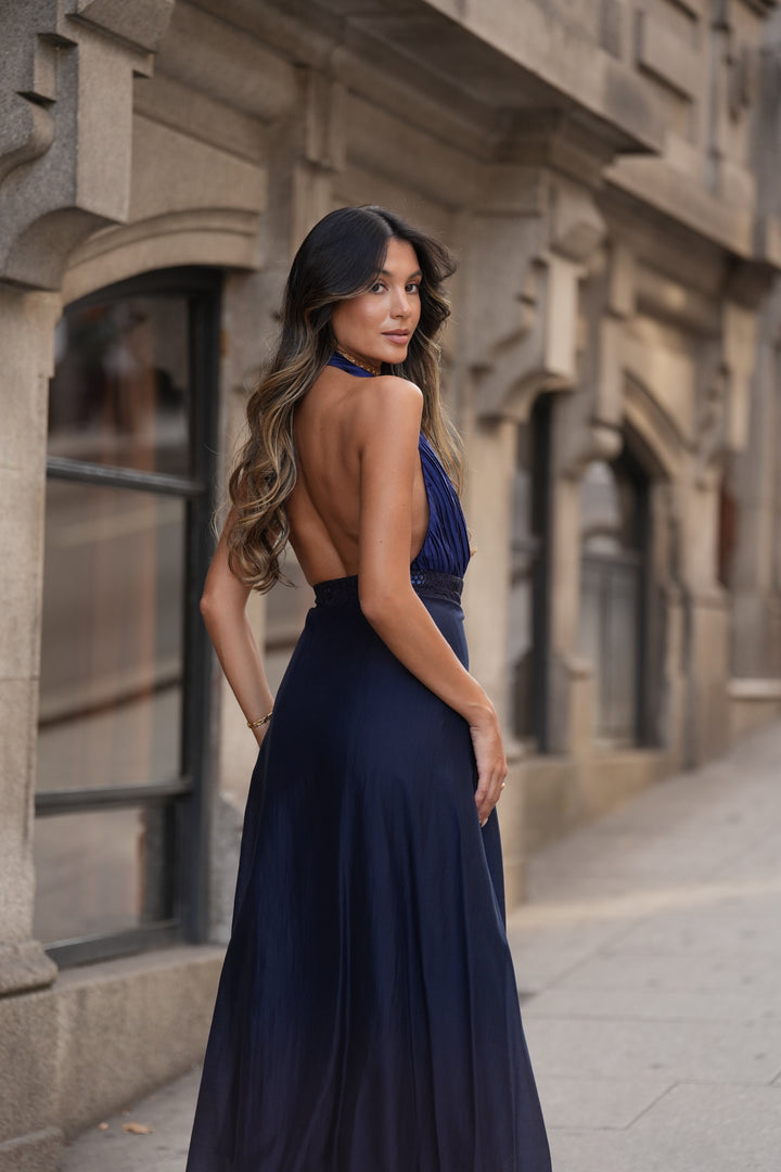 NAVY RIAD DRESS