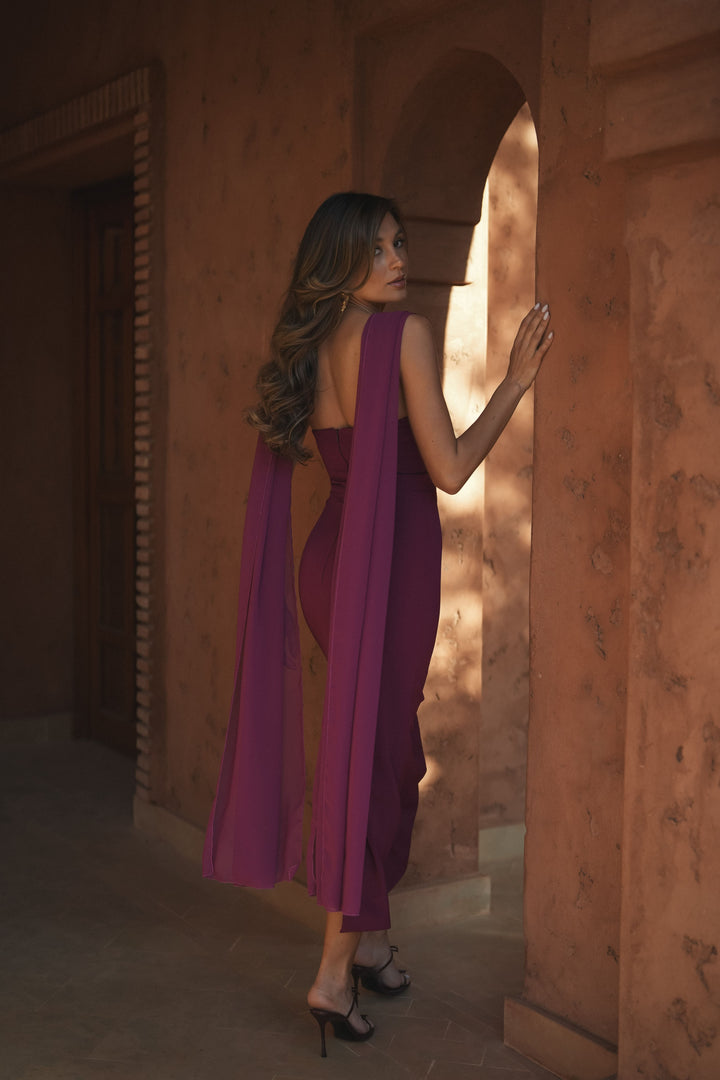 VESTIDO NICOLE MAGENTA