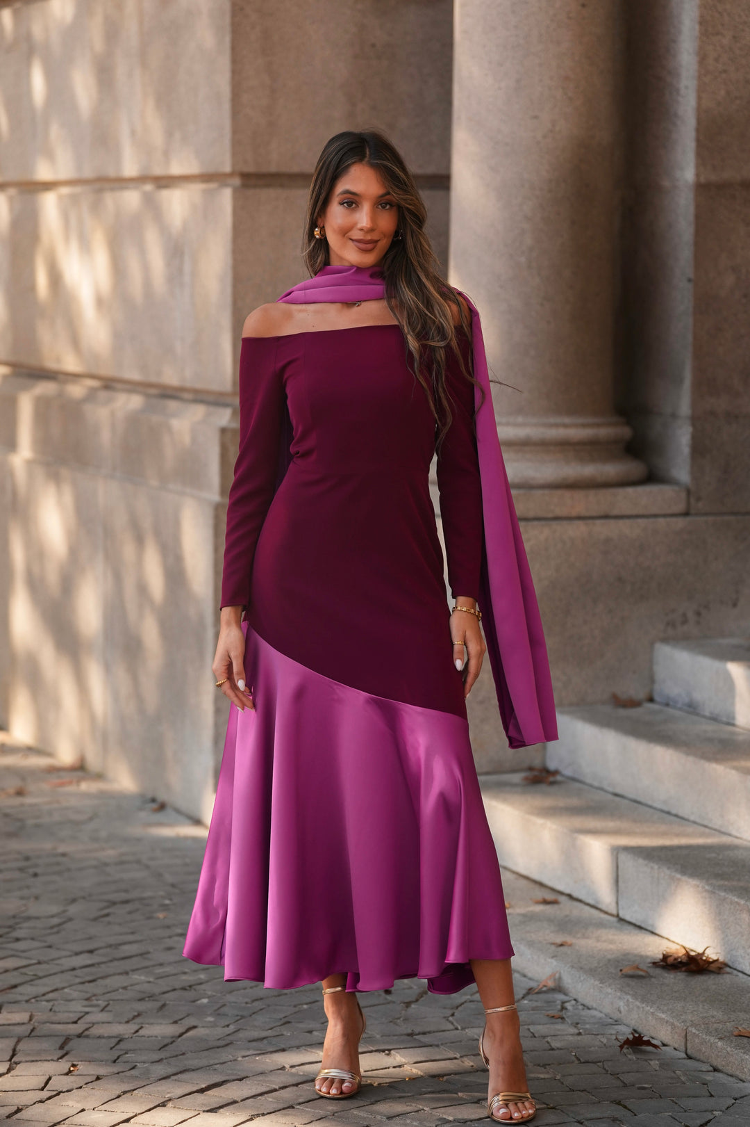 FIONA NAVY BLUE LONG DRESS